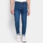 Men's Slim Fit Jeans, मध्यम नीला, small image number null